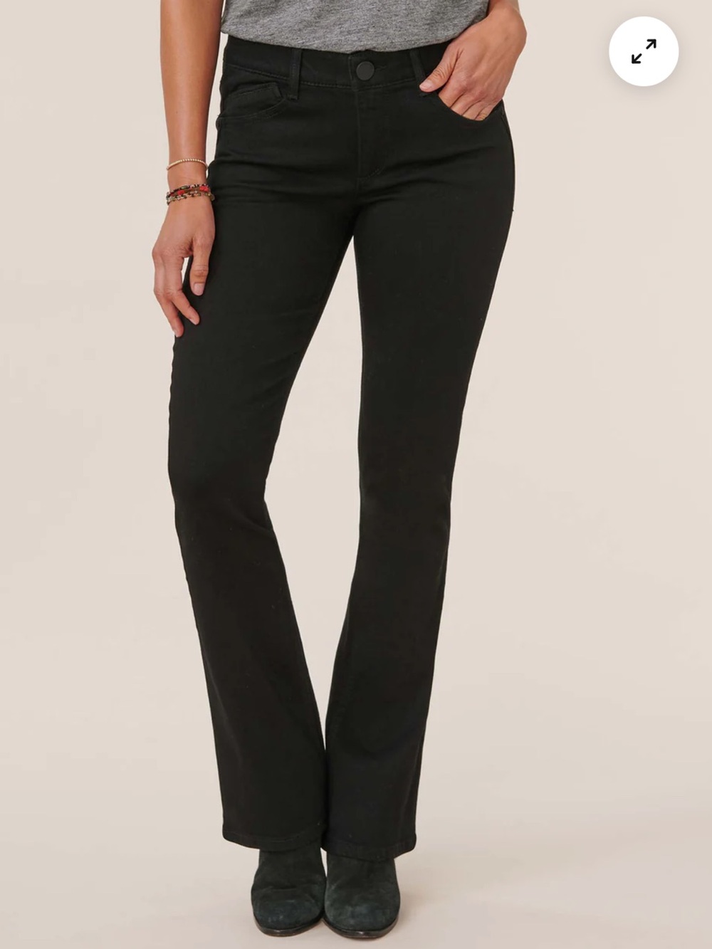 Democracy Ab"solution Itty Bitty Bootcut Black Jeans Sz 12P NWT | Bootcut Jeans- - Picture 2 of 15